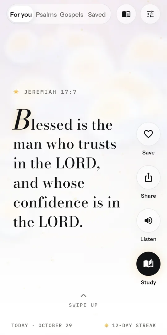 A verse in the Cielo feed