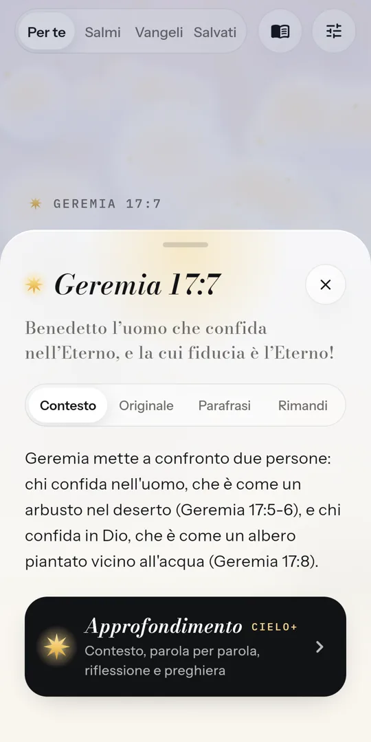 Lo studio di un versetto